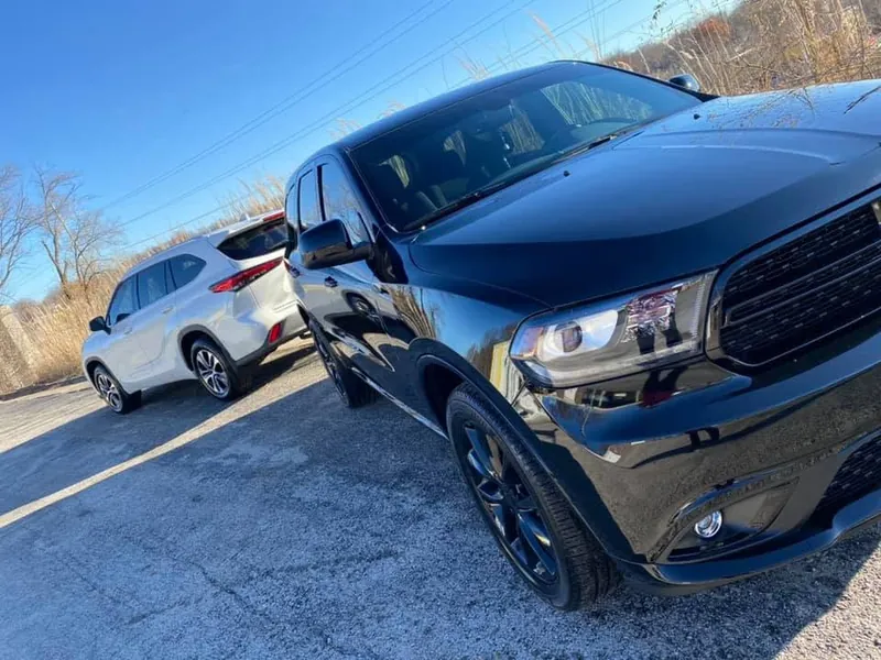 Black SUV — exterior after detailing