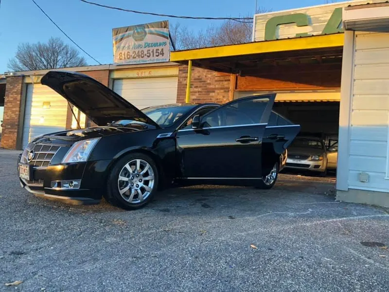 Black car — exterior after detailing