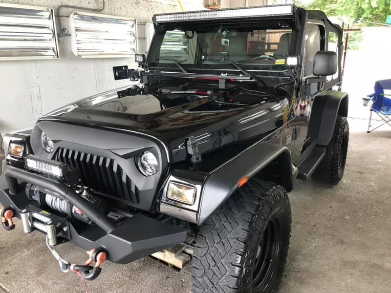 Black SUV — exterior after detailing