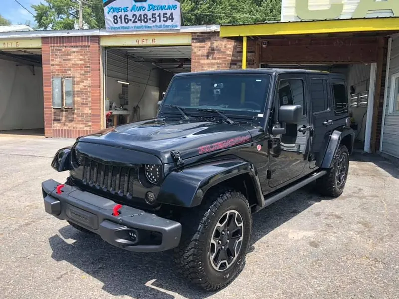 Black SUV — exterior after detailing