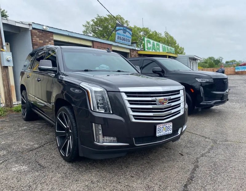 Black SUV — exterior after detailing
