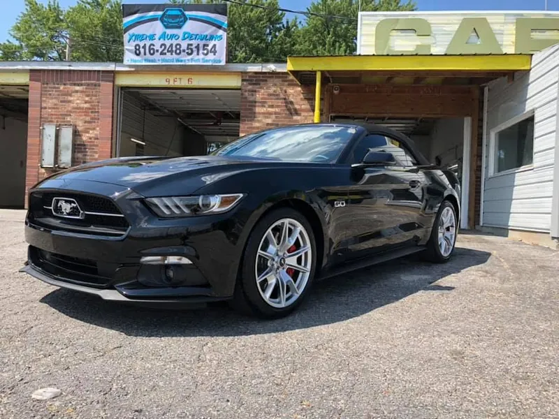 Black SUV — exterior after detailing