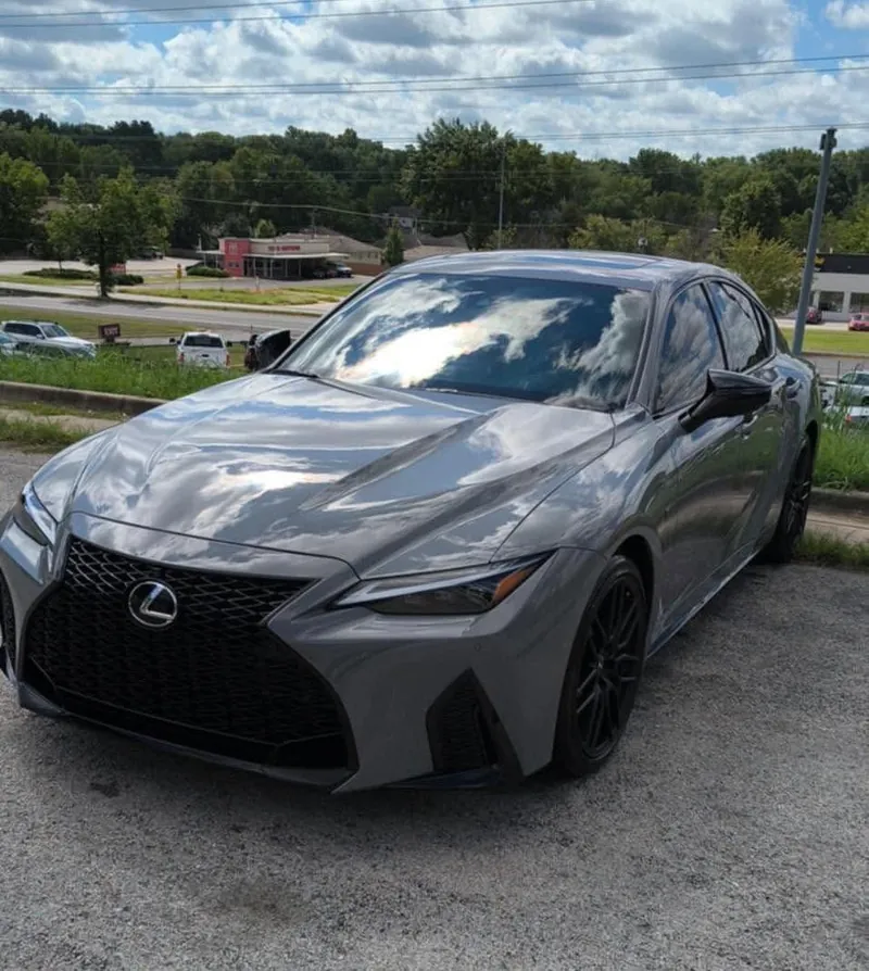 Grey sedan — exterior after detailing