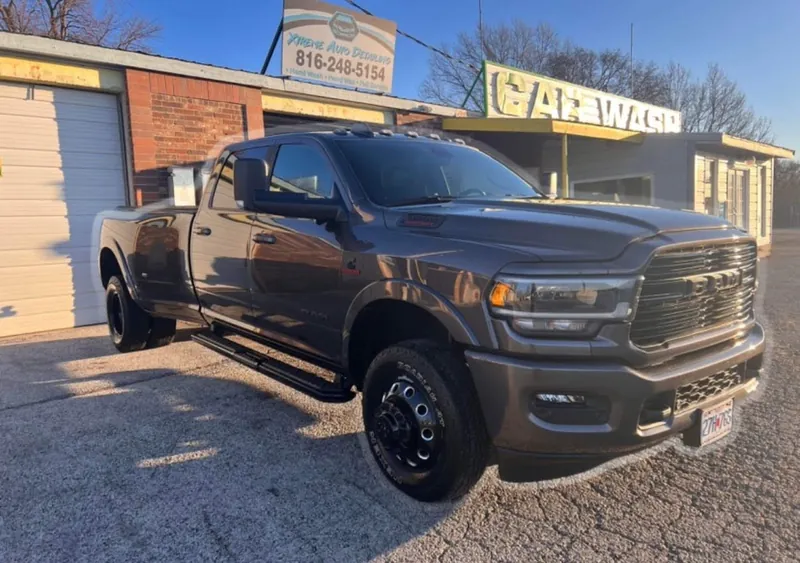 Grey pickup truck — exterior after detailing