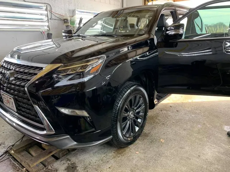 Black SUV — exterior after detailing