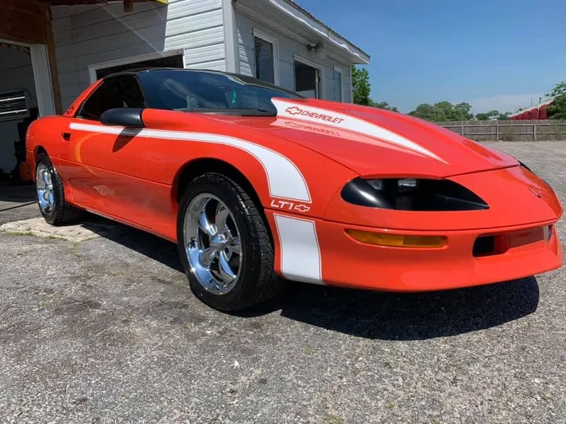 Orange coupe — exterior after detailing
