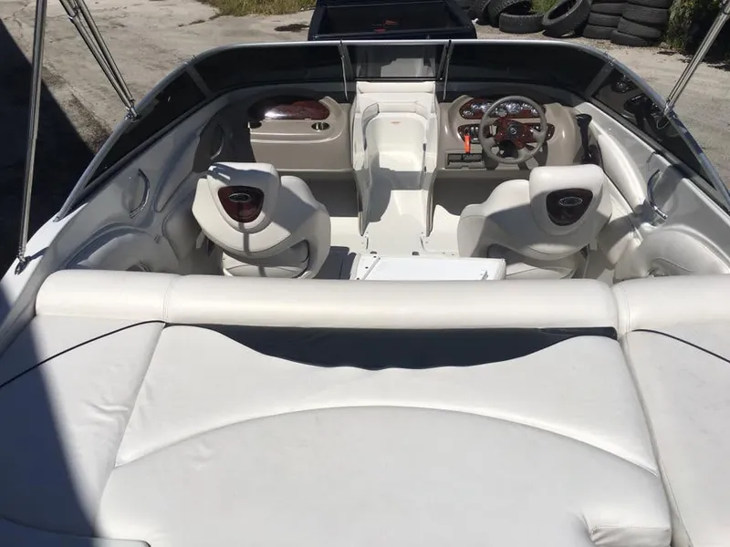 White boat — interior detail